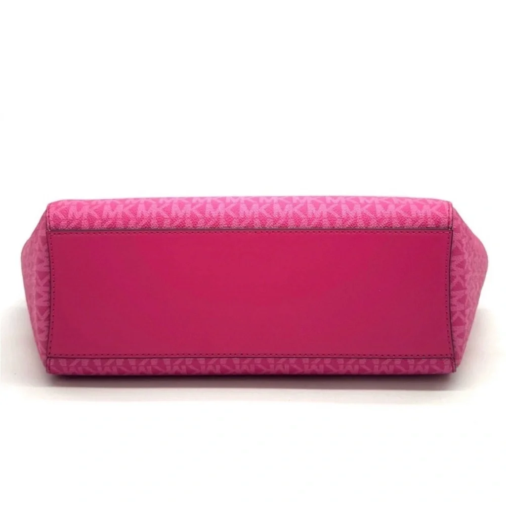 Michael Kors Large Jet Set Travel Chain Shoulder Bag Dragonfruit - Picture 6 of 10